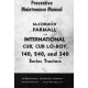 Farmall Mc Cormick International CUB - CUB LO-BOY - 140 - 240 - 340 Series Maintenance Manual